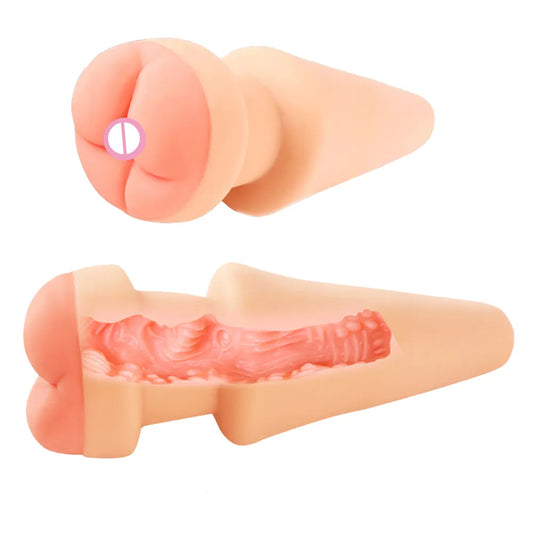 Sex Shop Huge Butt Plug With Fake Ass Anal Dildo Dilator Adult Toys Male Penis Insert Design Hollow Anal Plug Unisex Masturbator