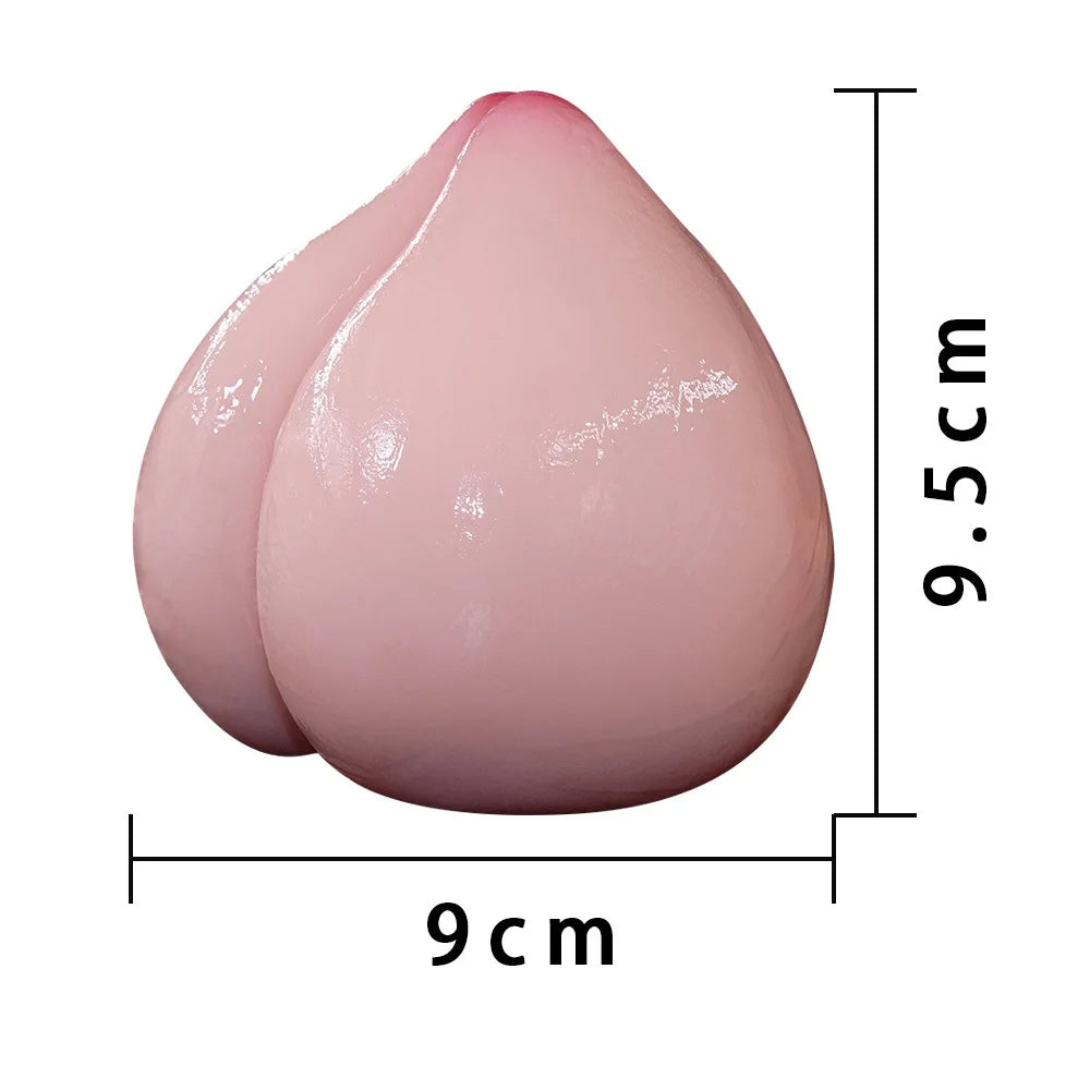 Peach Masturbation Cup for Men Sex Toys Simulation Breasts Men's Jet Cup Insertable Fake Breast Toys Soft Realistic Adults 18+